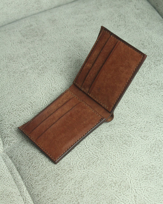 El Yapımı Hakiki Deri Cüzdan - Atlas