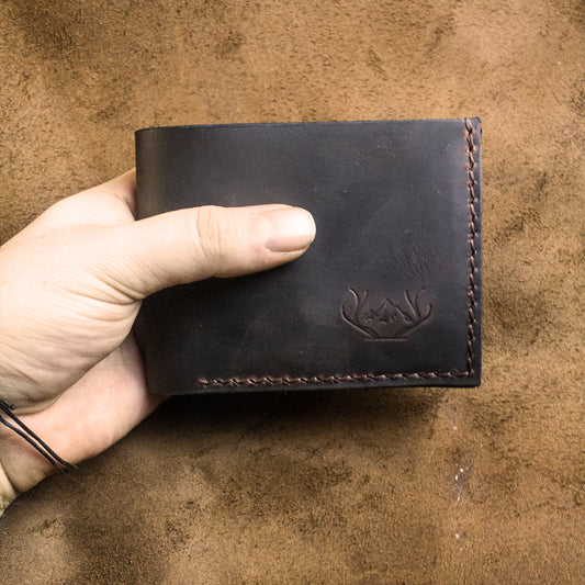 El Yapımı Hakiki Deri Cüzdan - Wide