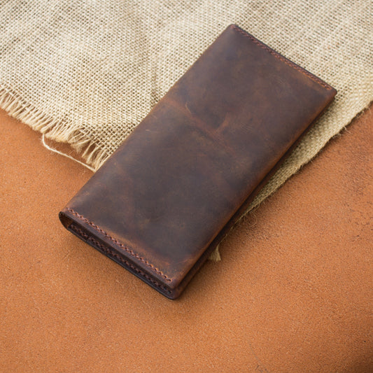 El Yapımı Hakiki Deri Kadın Cüzdan - Femme