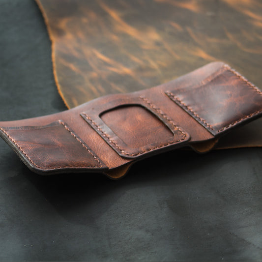 El Yapımı Hakiki Deri Cüzdan - Tria