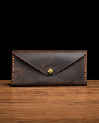 El Yapımı Hakiki Deri El Çantası - Clutch