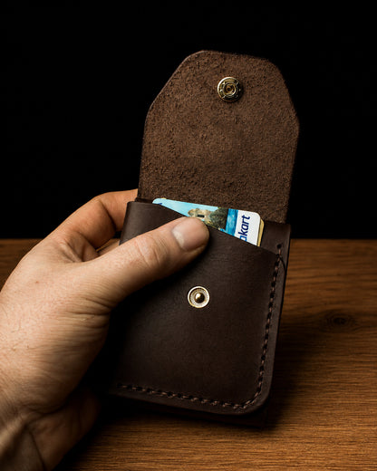 El Yapımı Hakiki Deri Cüzdan Rawfold - Latigo Kahve