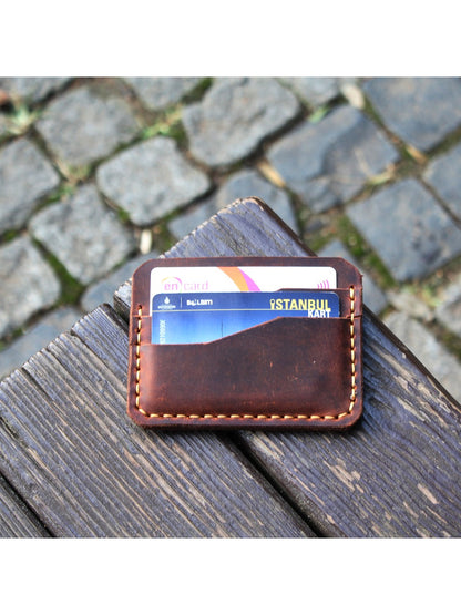 5 Bölmeli Klasik Deri Kartlık - Wild