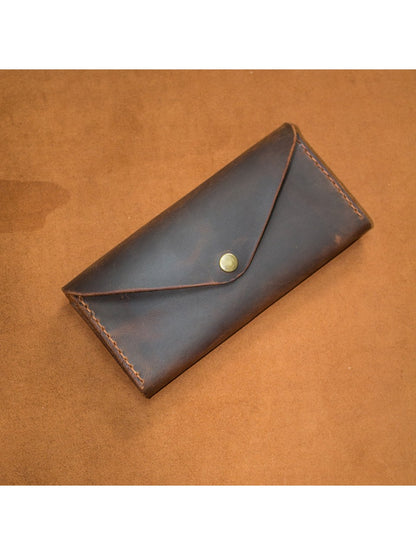 El Yapımı Hakiki Deri El Çantası - Clutch