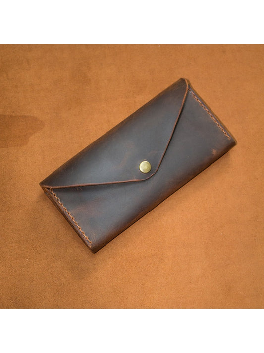 El Yapımı Hakiki Deri El Çantası - Clutch