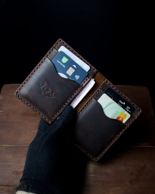 El Yapımı Hakiki Deri Cüzdan - Zeon