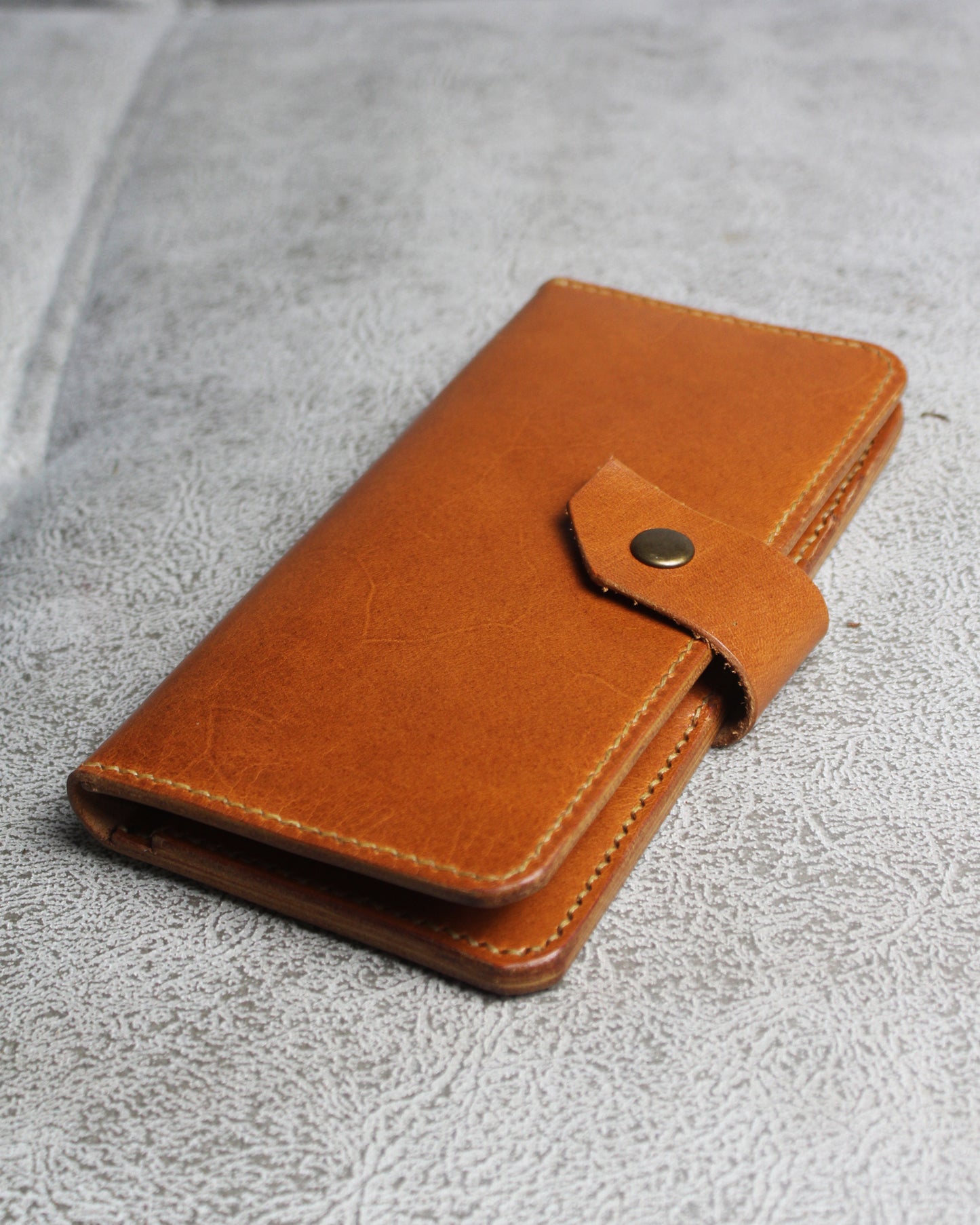 El Yapımı Hakiki Deri Uzun Cüzdan – Full Vegetal