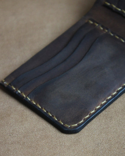 El Yapımı Hakiki Deri Cüzdan - Castle