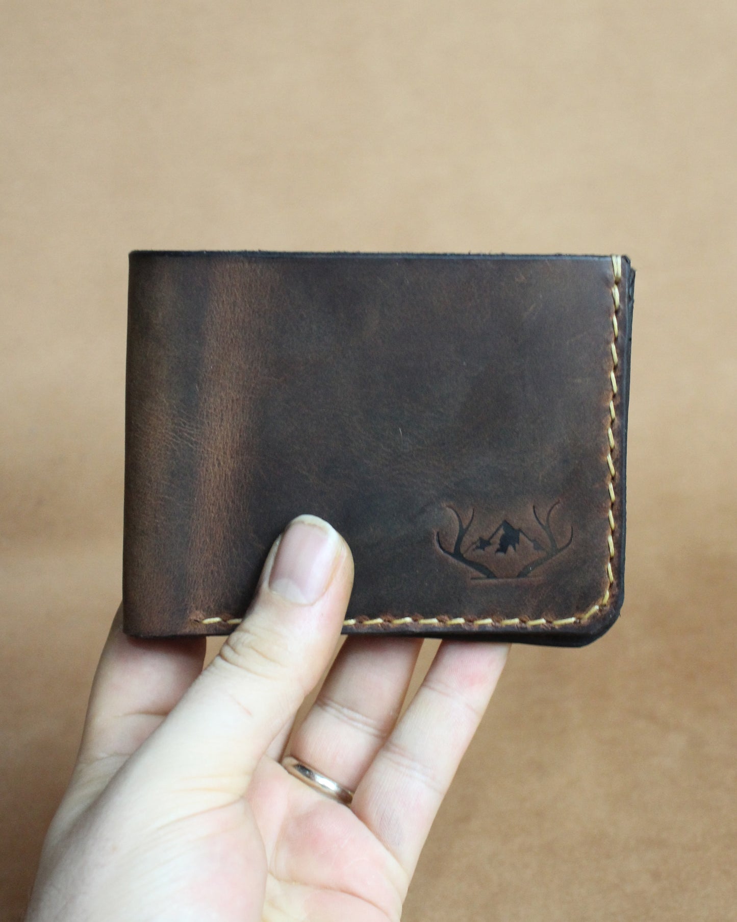 El Yapımı Hakiki Deri Cüzdan - Castle