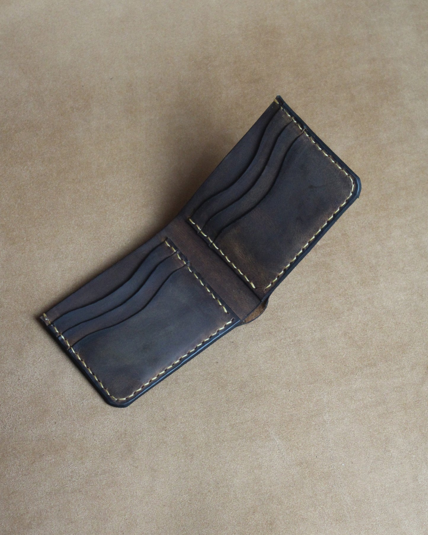 El Yapımı Hakiki Deri Cüzdan - Castle