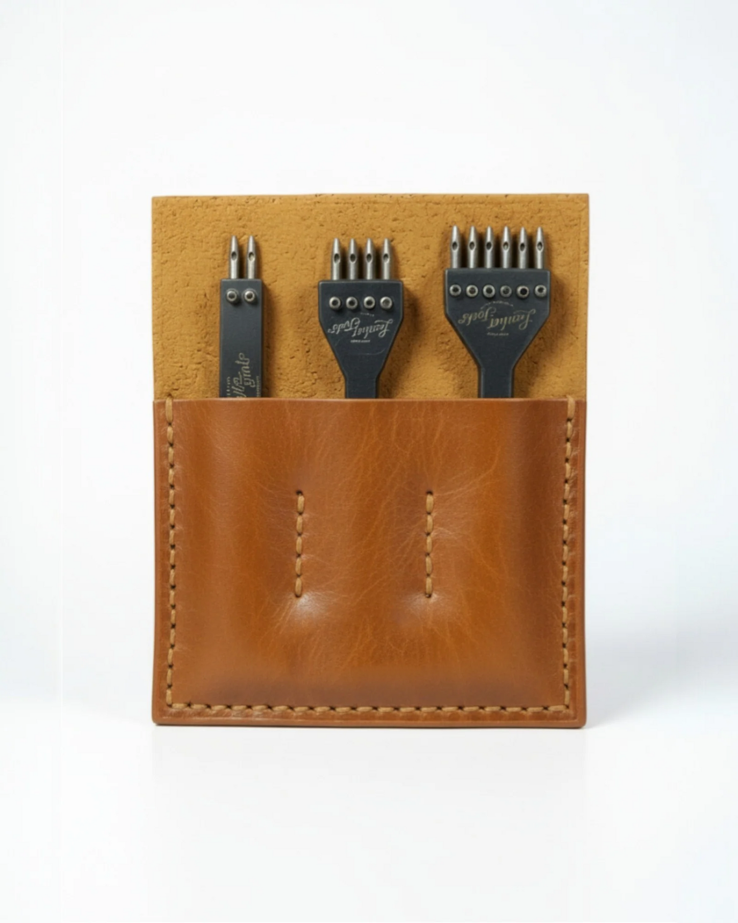 Çatal Zımba Seti | Deri Dikişi İçin Delik Açma Leathercraft El Aleti
