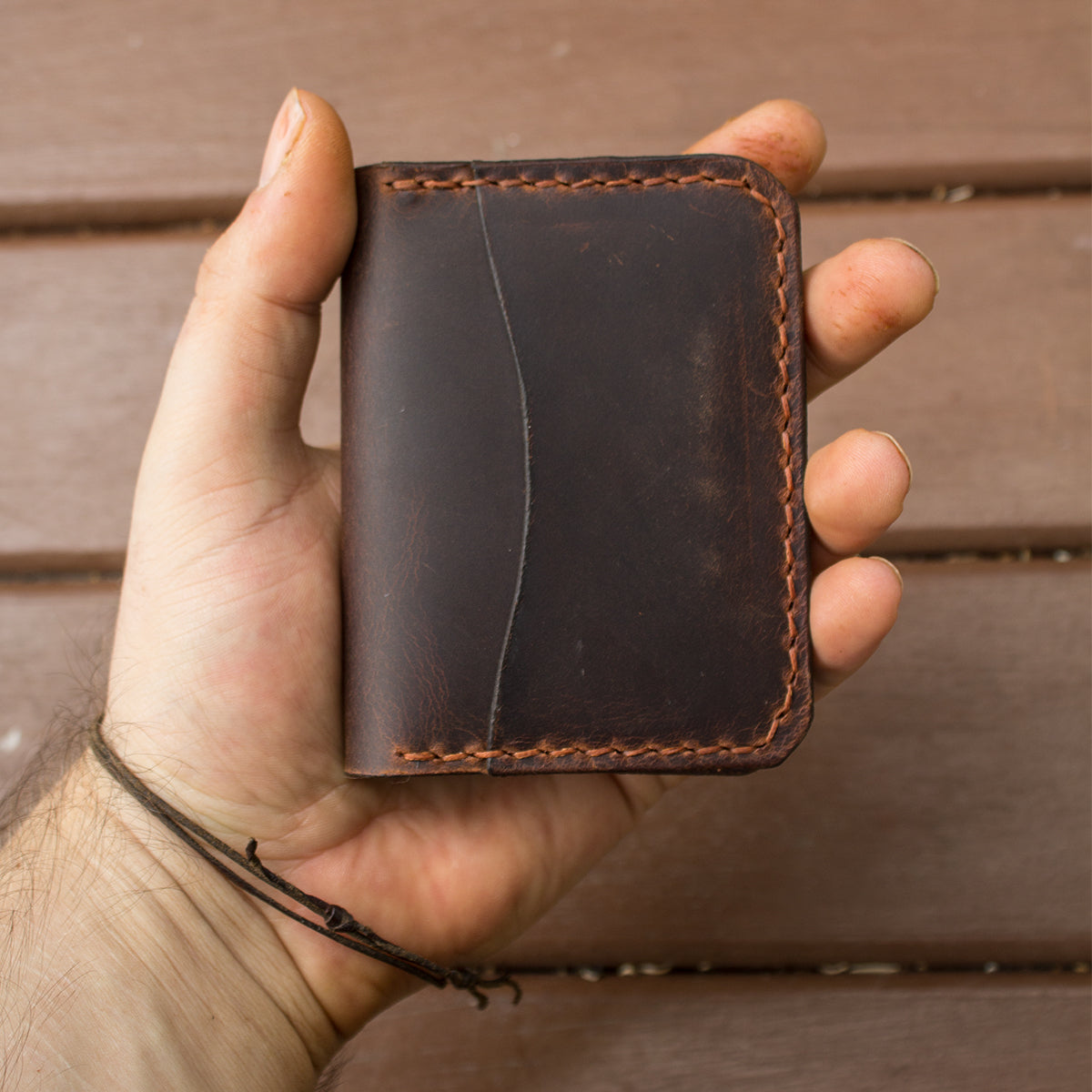 El Yapımı Hakiki Deri Cüzdan - Chimera