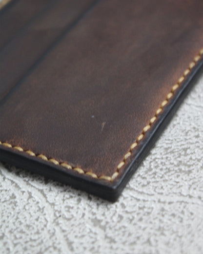 El Yapımı Hakiki Deri Cüzdan - Raven