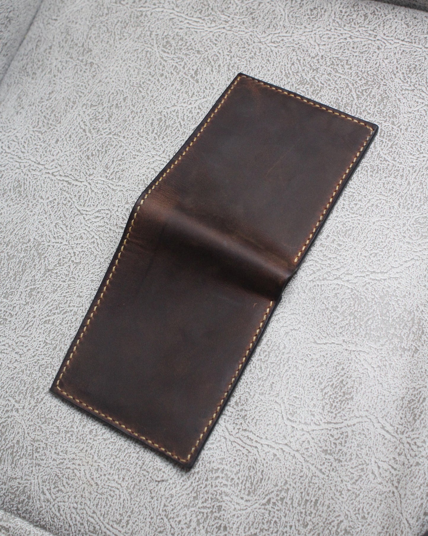 El Yapımı Hakiki Deri Cüzdan - Raven