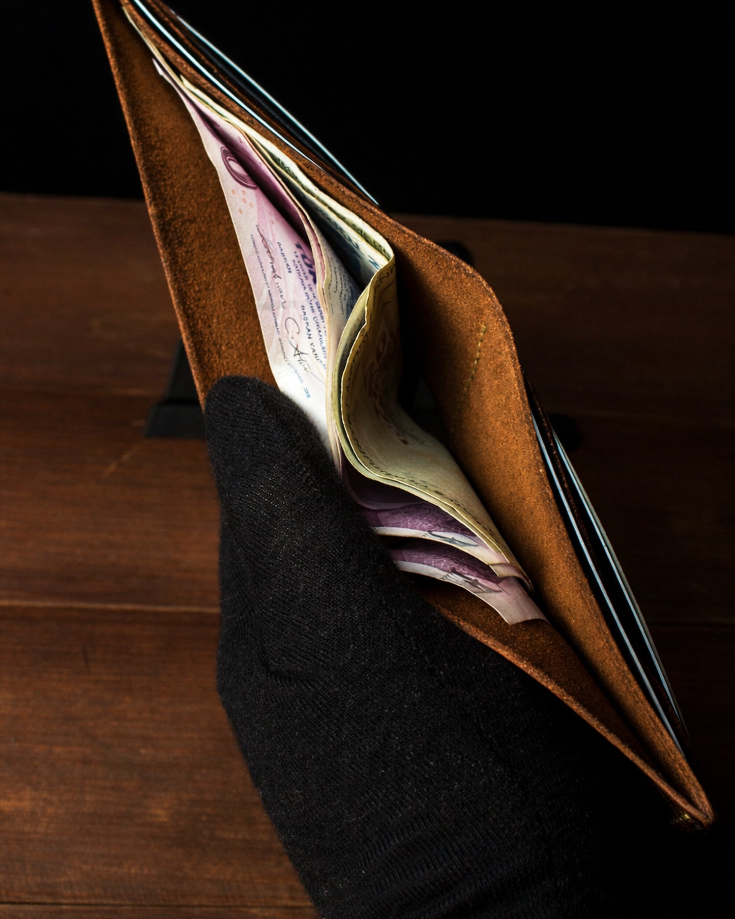 El Yapımı Hakiki Deri Cüzdan - Castle