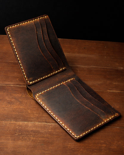 El Yapımı Hakiki Deri Cüzdan - Castle