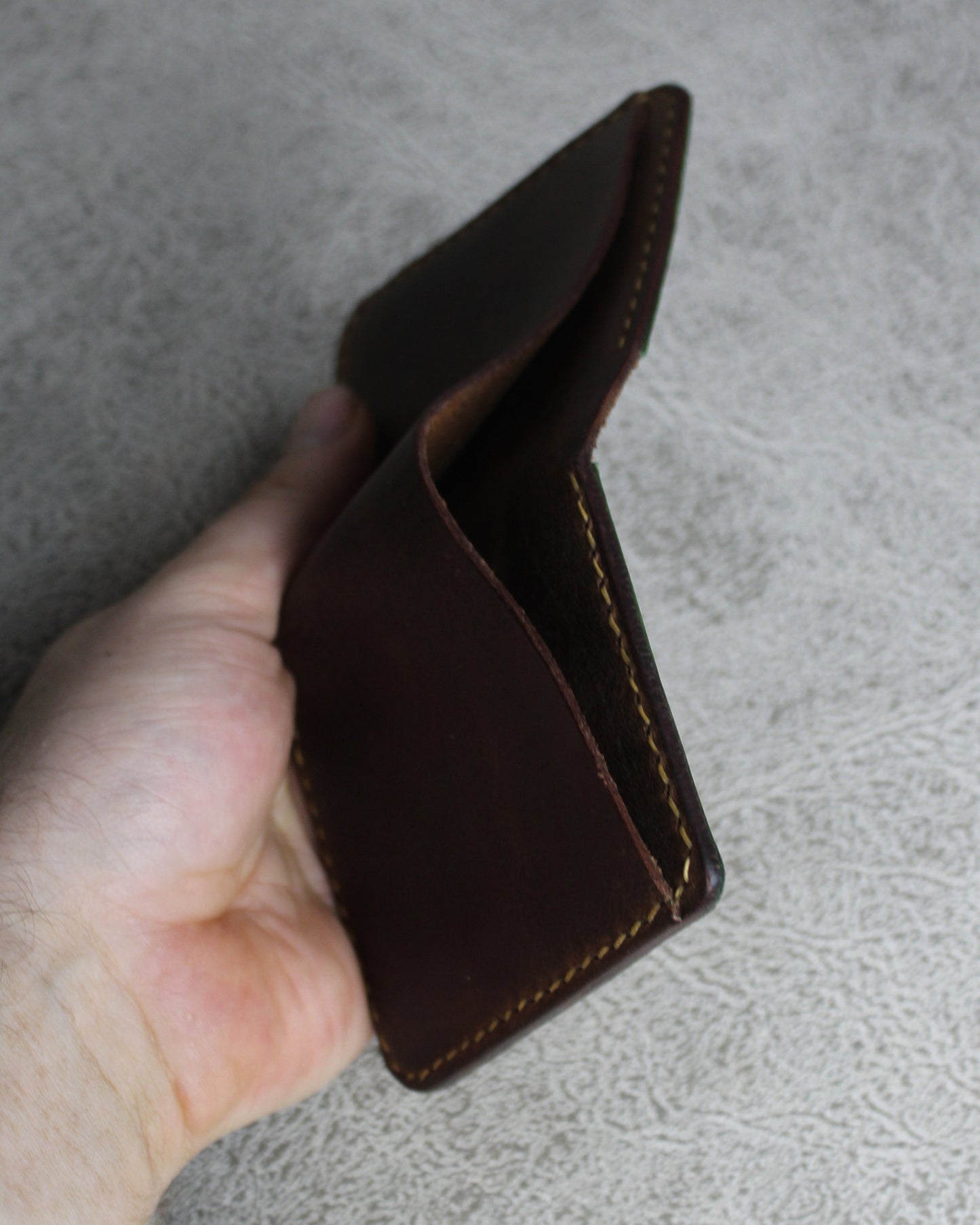 El Yapımı Hakiki Deri Cüzdan – Fade