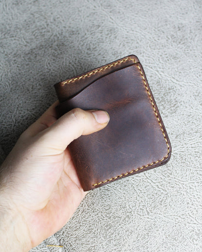 El Yapımı Hakiki Deri Cüzdan – Fade