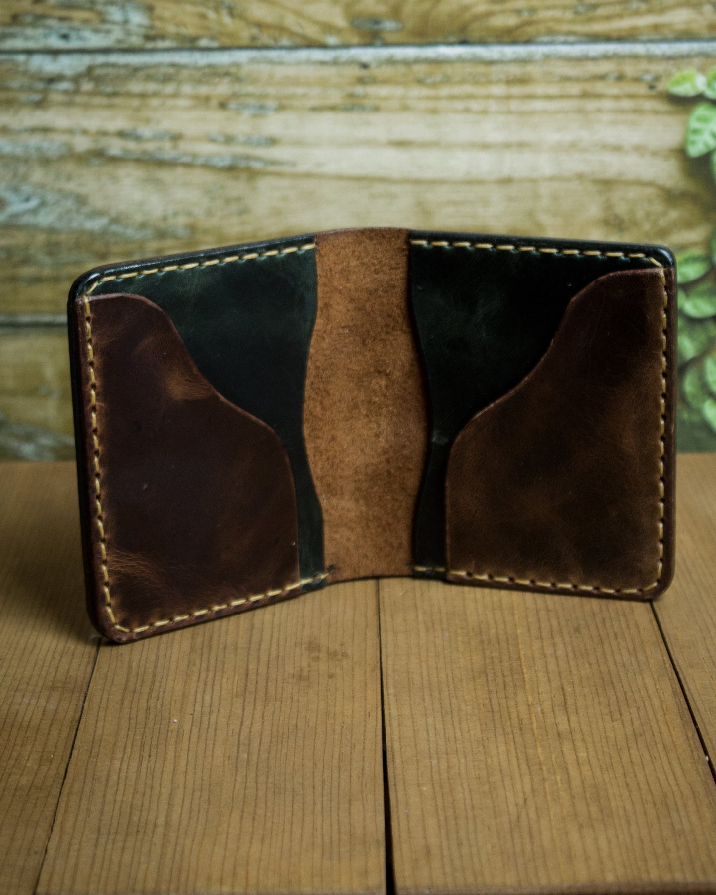 El Yapımı Hakiki Deri Cüzdan – Fade