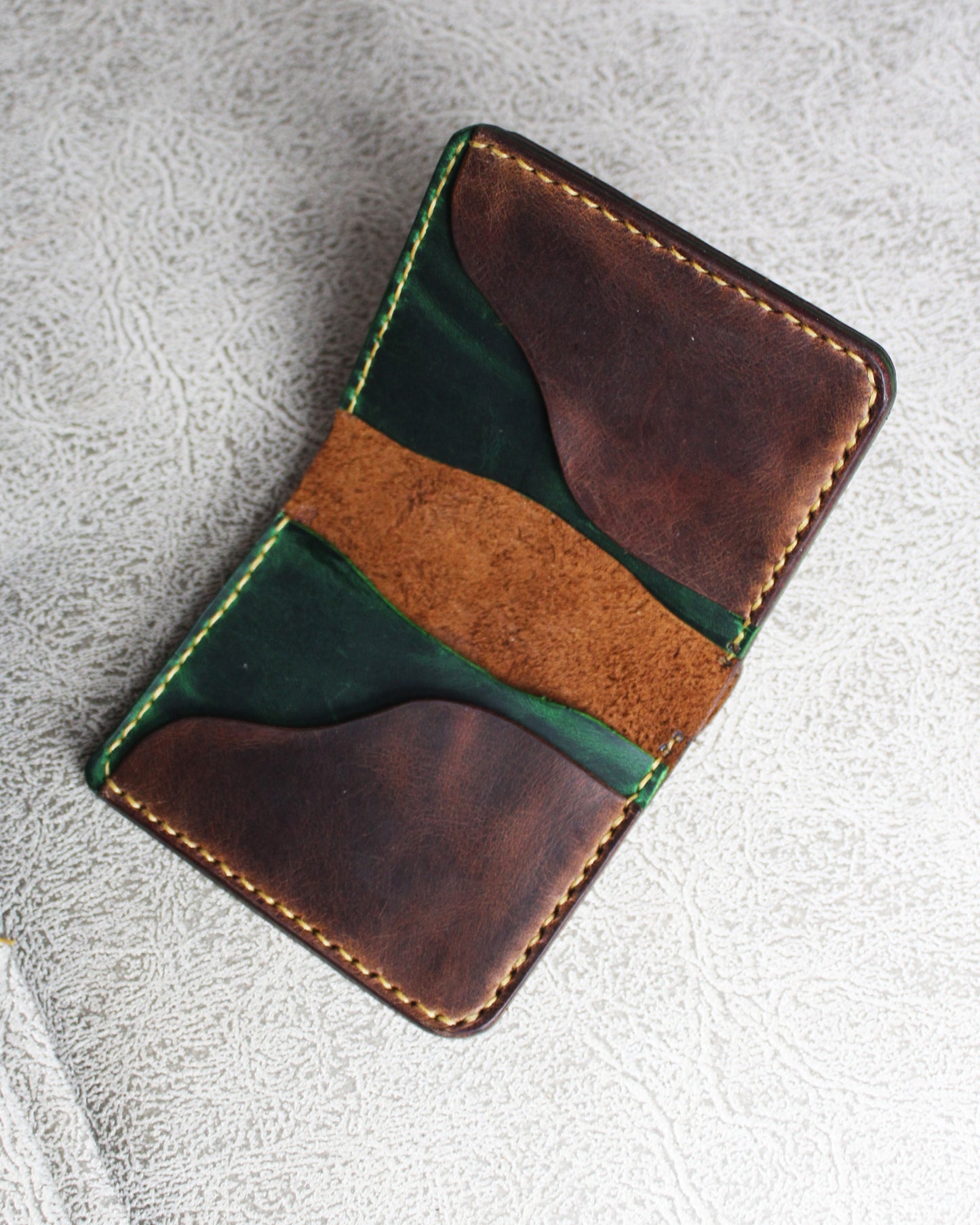 El Yapımı Hakiki Deri Cüzdan – Fade