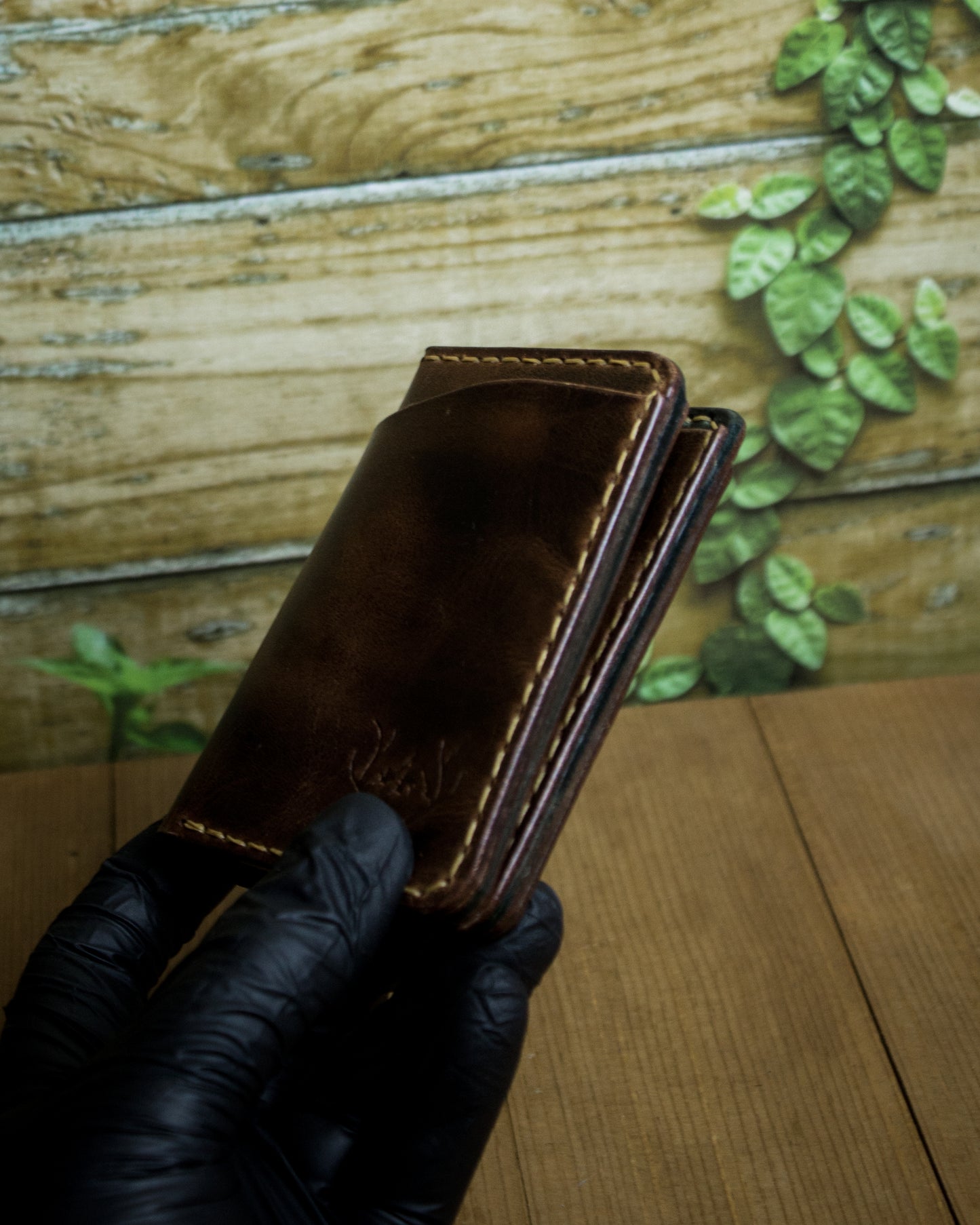 El Yapımı Hakiki Deri Cüzdan – Fade