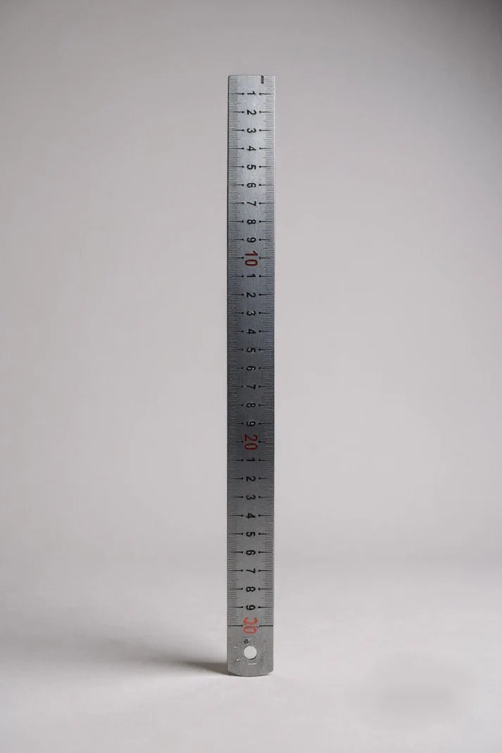 Kalın Çelik Cetvel | Deri Kesim ve Hassas Ölçüm İçin Profesyonel Cetvel