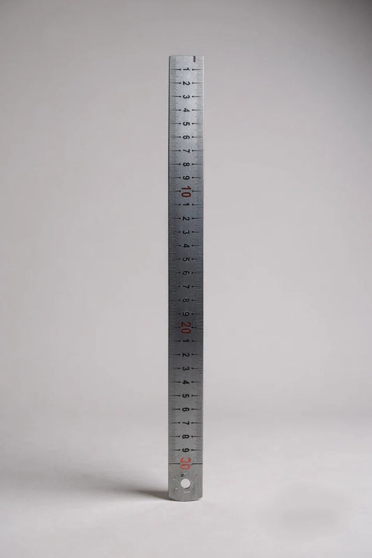 Kalın Çelik Cetvel | Deri Kesim ve Hassas Ölçüm İçin Profesyonel Cetvel