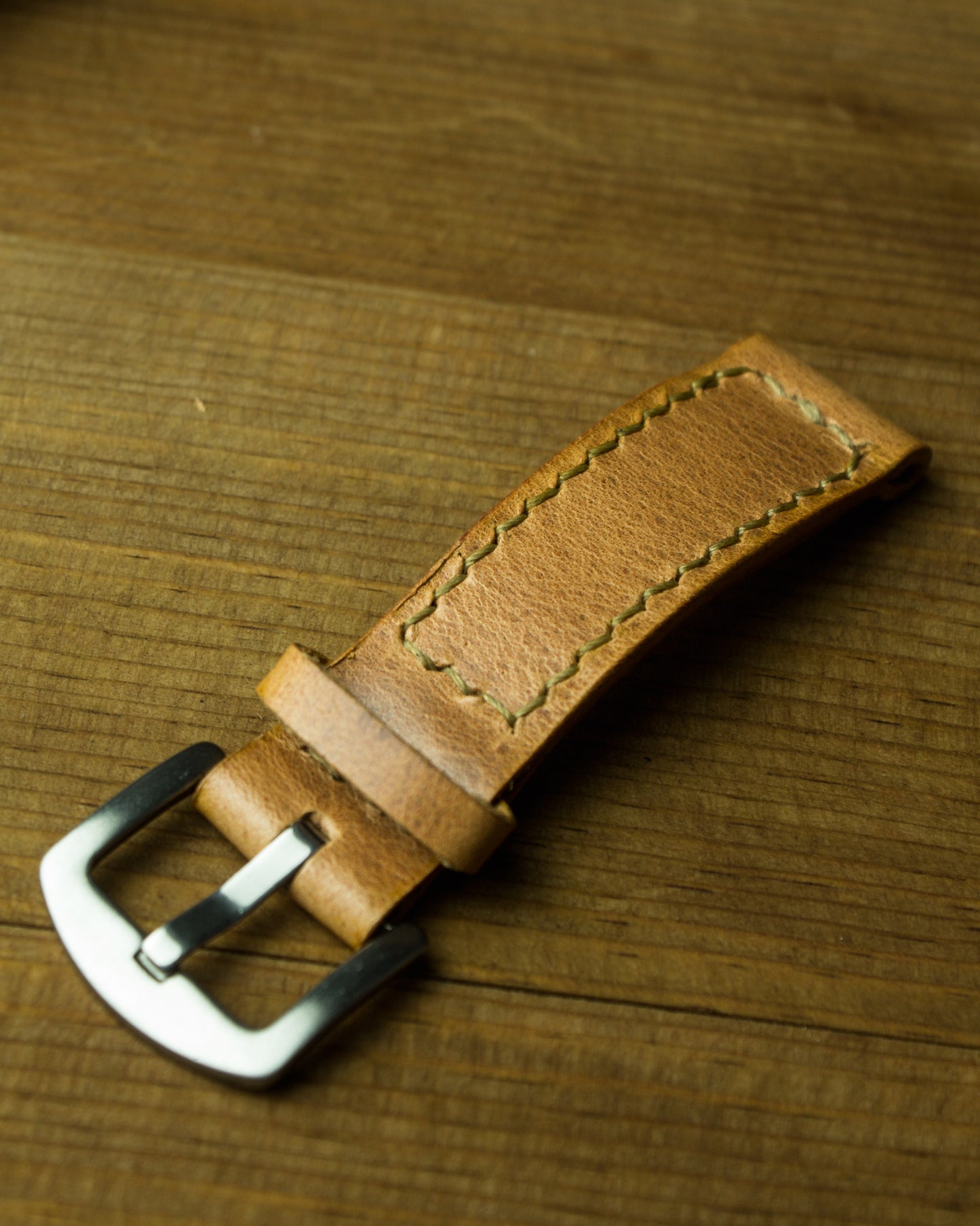 El Yapımı Hakiki Deri Saat Kayışı – Naga