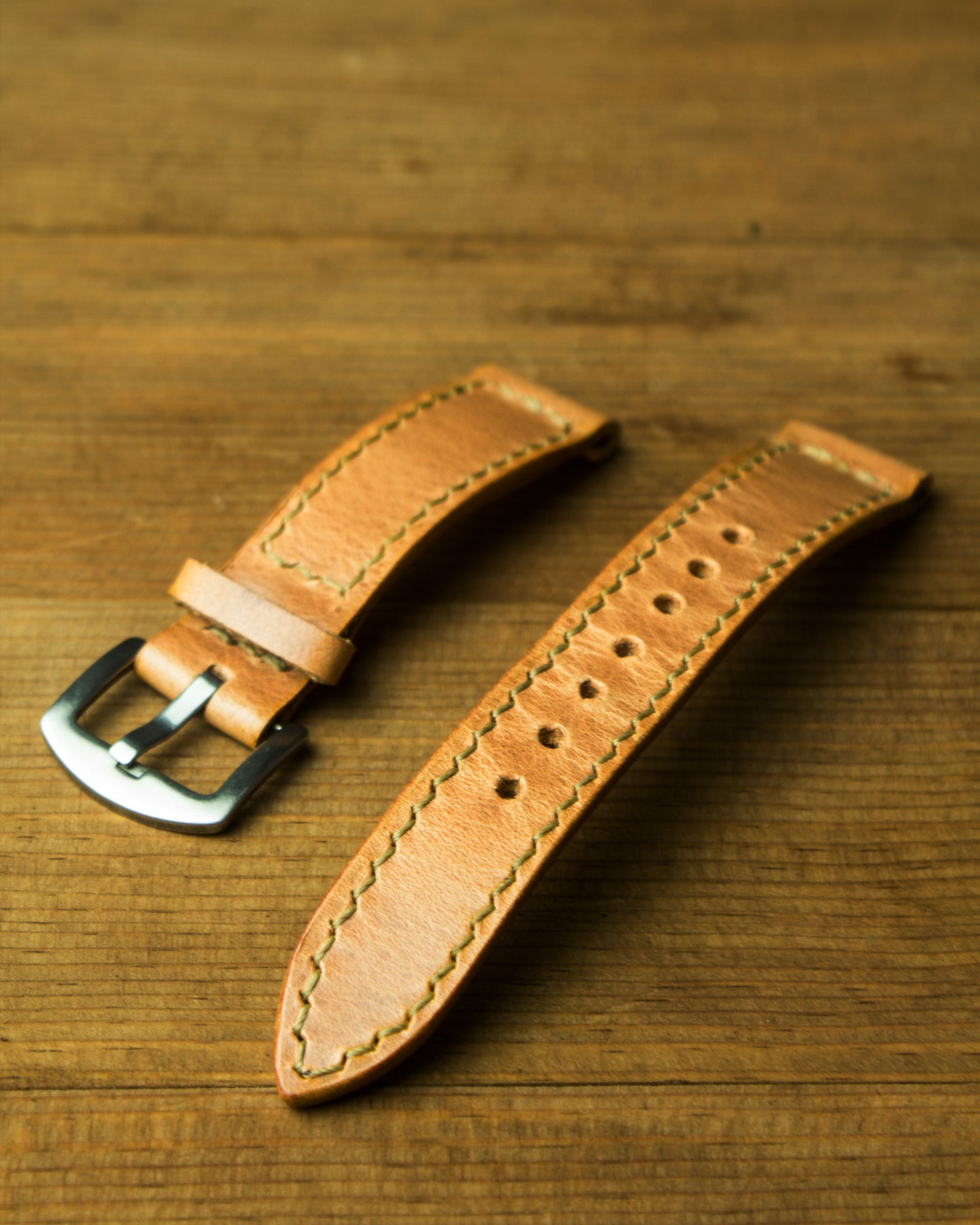 El Yapımı Hakiki Deri Saat Kayışı – Naga