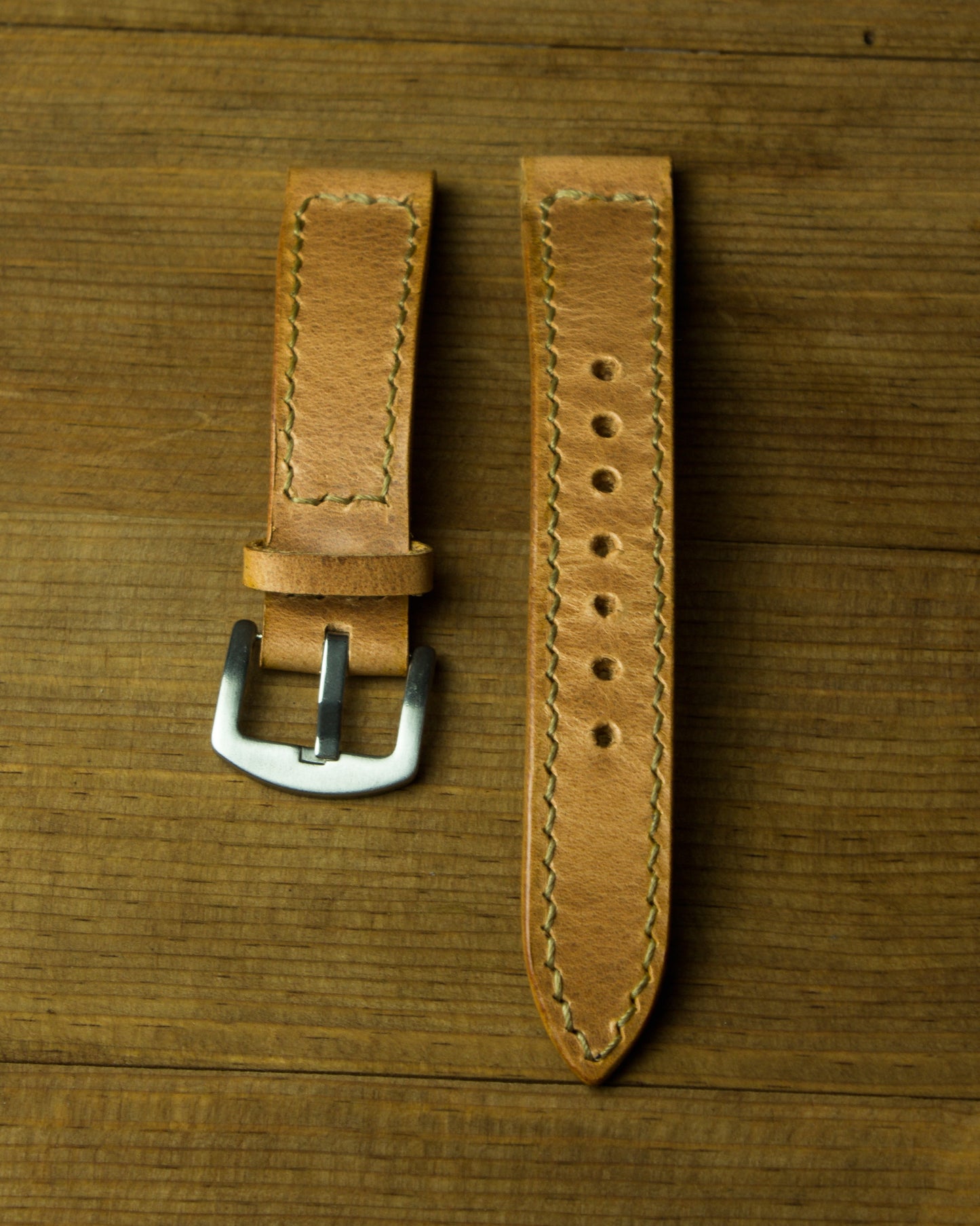 El Yapımı Hakiki Deri Saat Kayışı – Naga