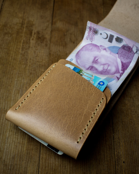 El Yapımı Hakiki Deri Cüzdan Rawfold - Full Vegetal