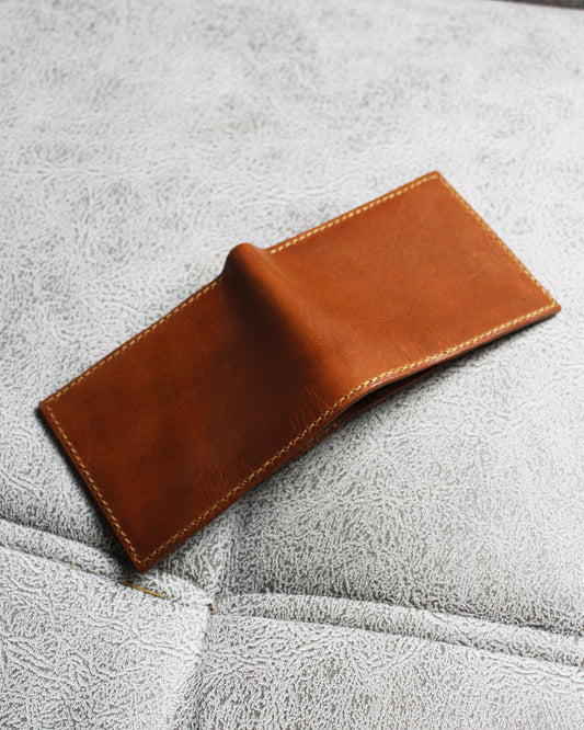 El Yapımı Hakiki Full Vegetal Deri Cüzdan - Solen