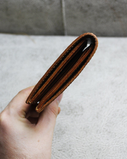 El Yapımı Hakiki Full Vegetal Deri Cüzdan - Solen