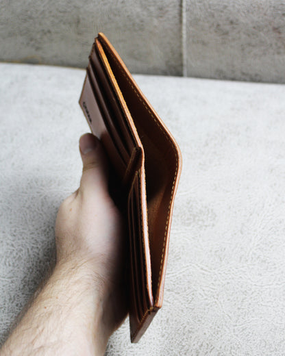 El Yapımı Hakiki Full Vegetal Deri Cüzdan - Solen