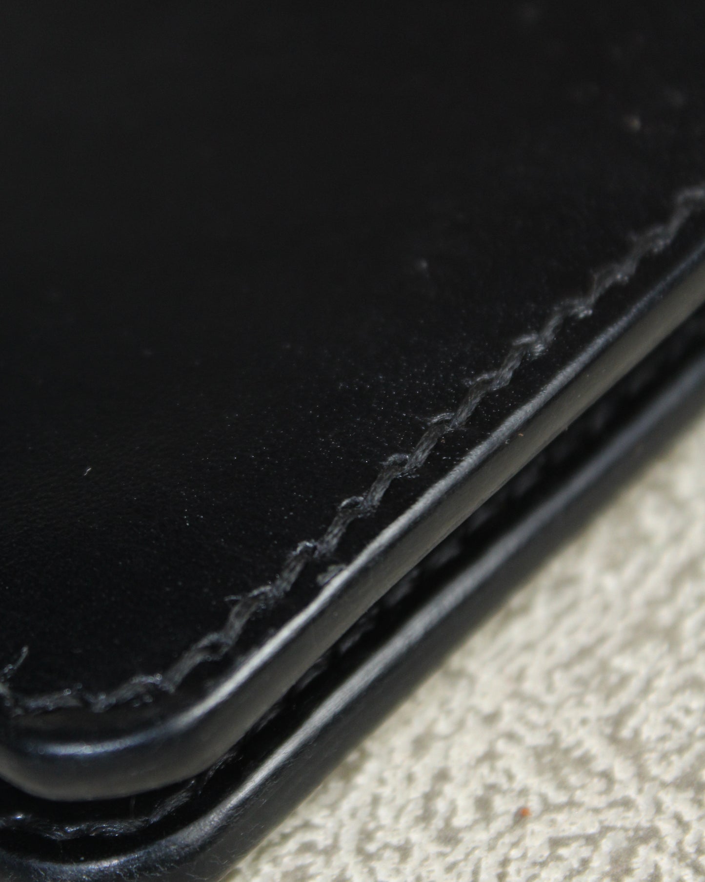 Full Vegetal El Yapımı Hakiki Deri Cüzdan - Tetra Siyah