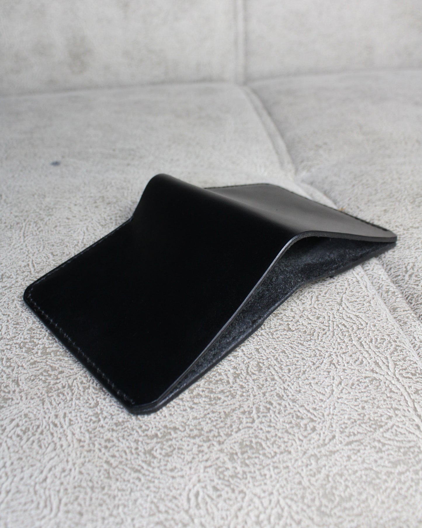 Full Vegetal El Yapımı Hakiki Deri Cüzdan - Tetra Siyah