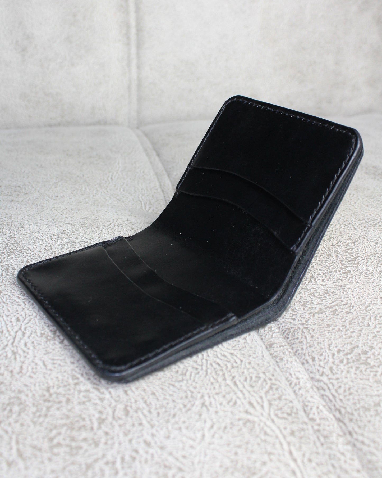 Full Vegetal El Yapımı Hakiki Deri Cüzdan - Tetra Siyah