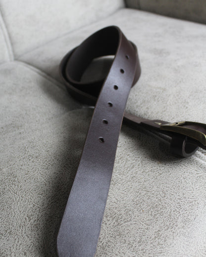 El Yapımı Full Vegetal Hakiki Deri Kemer – 120 cm