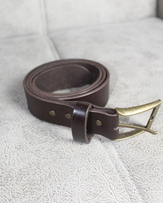 El Yapımı Full Vegetal Hakiki Deri Kemer – 120 cm