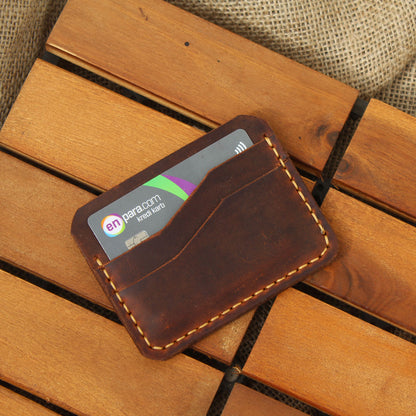 5 Bölmeli Klasik Deri Kartlık - Wild